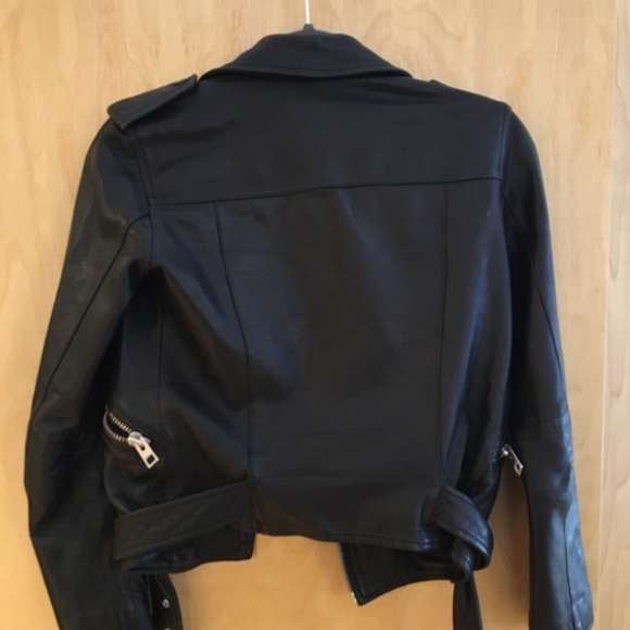 Black leather jacket - Picture 6 of 7